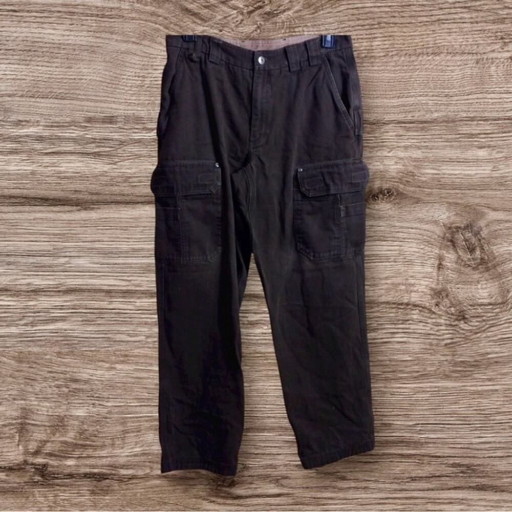 Duluth trading company relaxed fit brown carpenter jeans. 36X 34.